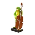 thumbnail image 3 of Estatua de rana, escultura de Animal con Base estable, decoración, figura versátil, adorno para entrada, patios traseros, estantes, estanques, césped Violonchelo, 3 of 8