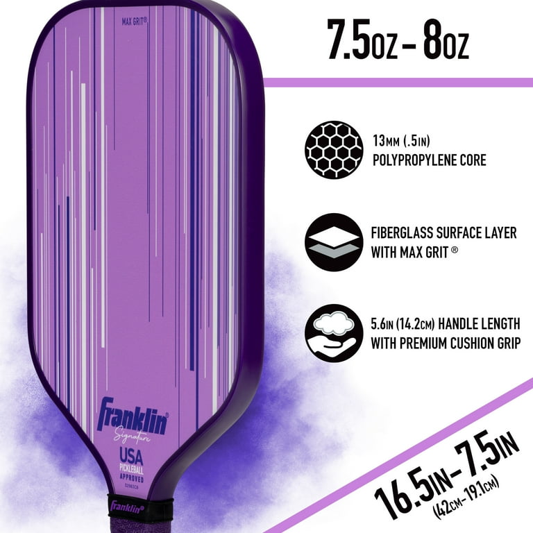 Franklin Signature ピックルボールパドル 13MM　パープル Franklin Signature ピックルボールパドル 13MM パープル