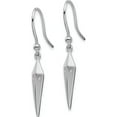 thumbnail image 2 of Sterling Silver Rh Plated White Ice .01Ct. Diamond Earrings (32 X 4) Made In India qw483, 2 of 5