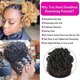 thumbnail image 5 of Extensión de cabello con cordón ajustable, moño afro y rastas sintéticas resistentes al calor para mujeres negras 27613, 5 of 5