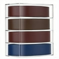 thumbnail image 6 of Cozeii 2-Tier Acrylic Belt Organizer, Stackable Clear Storage Box with Lid, Dust Proof, for Jewelry, Watches, Cosmetics, Multi-Use, Easy Access, Closet Organizers (XS), 6 of 9