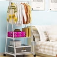 thumbnail image 1 of EGNMCR Office & Stationery Floor-standing Coat Rack With Shelves Multi-Functional Storage For Bedroom And Living Room Corner Organizer, 1 of 9