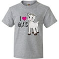 thumbnail image 3 of Inktastic I Love Goats- Cute Goat Youth T-Shirt, 3 of 5