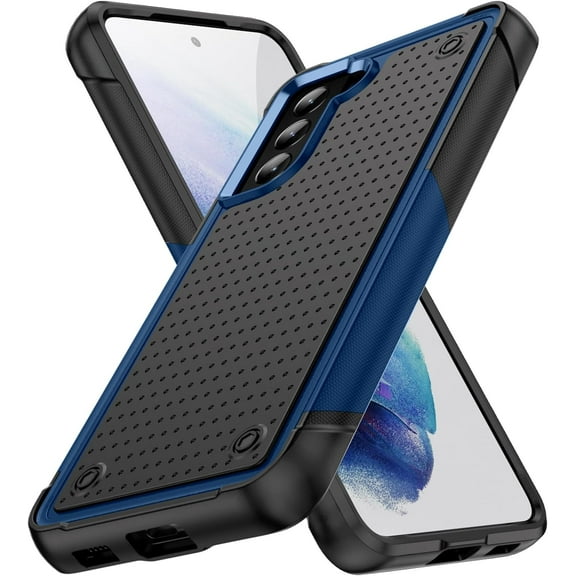for Samsung Galaxy S21 Plus Case: S21  Phone Case, Heavy Duty Shockproof Rugged Dual Layer Hard Protective Case for Men Boys, Samsung S21 Plus 5G Case, Blue
