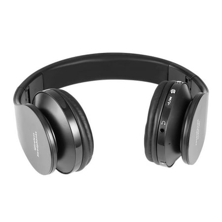 Convenient Foldable Wireless Stereo + B luetooth Headset Combo with Mic For iPhone Cellphone PC L aptop 3.5mm Audio Jack