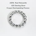 thumbnail image 6 of Yeesoth Moissanite Eternity Ring 4mm 5cttw D Color VVS1 14K Gold Plated 925 Sterling Silver Eternity Band Wedding Ring for Women, 6 of 7