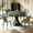 Dark Gray-Gray(A), variant on 43.32'' Round Dining Table Set for 4,5-Piece Modern Wood Kitchen Table Set for Kitchen Dining Room