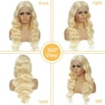 thumbnail image 4 of Zenghuiiii Curly Fringe Clips In With High Temperature Fiber Hairpieces Natural Black Loose Wave Synthetic Hair Extensions Bedroom Hair, 4 of 9