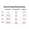 thumbnail image 7 of Buganda Fluffy Area Rugs, Round Area Rug for Living Room, Soft Decorative Carpet for Indoor Home, 4'x4', Pink, 7 of 7