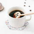 thumbnail image 5 of Honeii Cute Koala print Leather Coaster Set of 4, ideal for safeguarding your furniture from drinks spills and effortless cleanup-Hexagon, 5 of 6