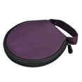 thumbnail image 4 of Unique Bargains Home Nylon Hand Carry Zipper Round Case Wallet CD Holder Bag Purple 20 Discs, 4 of 4