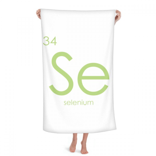 Chestry Elements Period Table Chalcogens Element Selenium Se Hand Towel Bath Facecloth Soft Cotton Washcloth