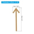 thumbnail image 2 of Unique Bargains 6.3' Self Stick Arrow Sign, 2 Pack Acrylic Directional Sign Sticker Self-Adhesive Gold, 2 of 6
