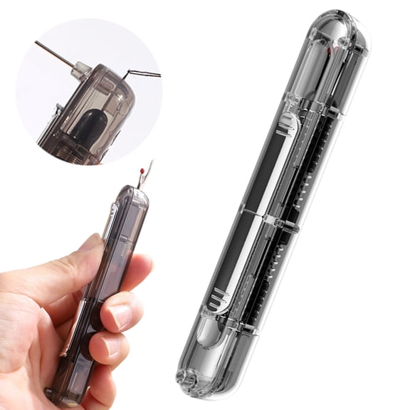 Needle Threaders Two In One Needle Threader And Seam Ripper Stretchable Threading And Thread Remover Tool For Hand Sewing Repair And Clothing Alterations Portable Sewing Kit Essential