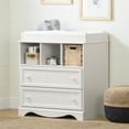 thumbnail image 1 of South Shore Savannah Changing Table with Drawers and Open Storage, in Pure White, 1 of 14