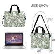 thumbnail image 3 of FORMRS 16" Laptop Sleeve Bag Carrying Case with Handle Travel Shoulder Briefcase, Green Floral Cat Pattern, 3 of 8