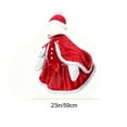 thumbnail image 3 of HCBY Mrs. Claus Goose Costume, Red Christmas Clothes for 23 inch Lawn Goose, Outdoor Holiday Decor for Porch, Garden, Patio Statue, Festive Xmas Decorations, 3 of 9