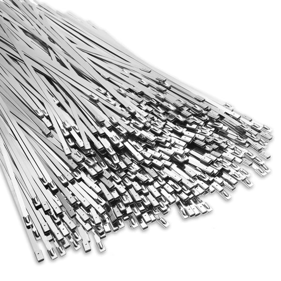 Bridas metálicas LEIFIDE de acero inoxidable 304, 100 kg de resistencia a la tracción