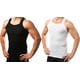 thumbnail image 3 of Packs de 3 a 6 Camisetas sin Mangas de Algodón Estilo Unidad G para Hombre, Camisetas con Canalé Muscular de Corte Cuadrado, Colores Surtidos (Paquete de 3, Pequeño), 3 of 5
