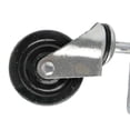 thumbnail image 2 of Rueda de puerta de goma resistente de 4 pulgadas con carga silenciosa Rueda giratoria para puerta de casa (1 pieza, negro), 2 of 4