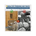 thumbnail image 7 of EastVita Livestock Feeder 27 inch 16 Gallon Large Capacity Heavy-Duty Steel Goat Hay Rack Long Wall Mounted Horse Hay Holder Multiple Sided Feeding Rack For Sheep Farm Livestock Indoor Outdoor, 7 of 7