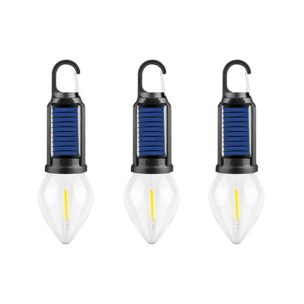 Luz Led Solar Para Exteriores, Bombilla Blanca Clida Para Camping, Batera Recargable, Rotacin De 360, Diseo Impermeable, Para Senderos De Jardn, Fuente De Alimentacin De Emergencia, Ukhbmc