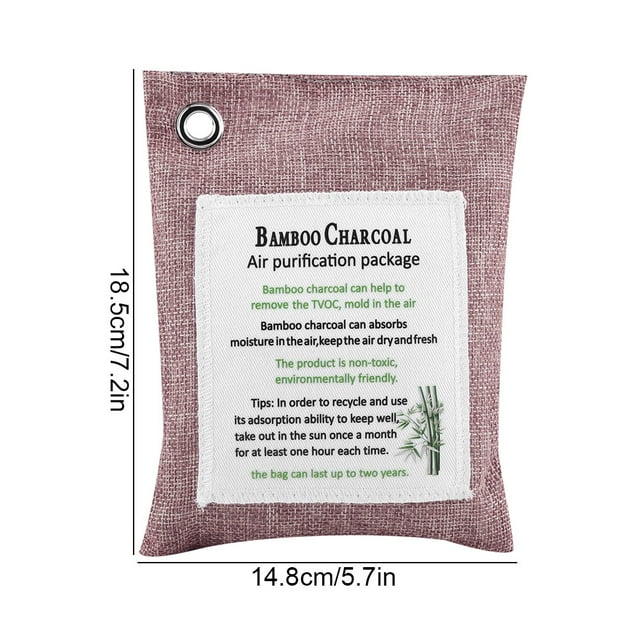 , Charbon de Bambou, Sac de Charbon de Bambou 7.2 x 5.7 Po pour Chambre à la Maison