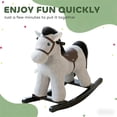 thumbnail image 4 of LHSHID Rocking Horse bicycle for family, Sturdy Plush Animal with Comfortable Seat, Multicolor Finish, 4 of 7