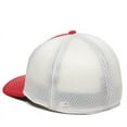 thumbnail image 6 of OC Sports MWS1125 Proflex Fit Sandwich Mesh Ball Cap - Red White, 6 of 8