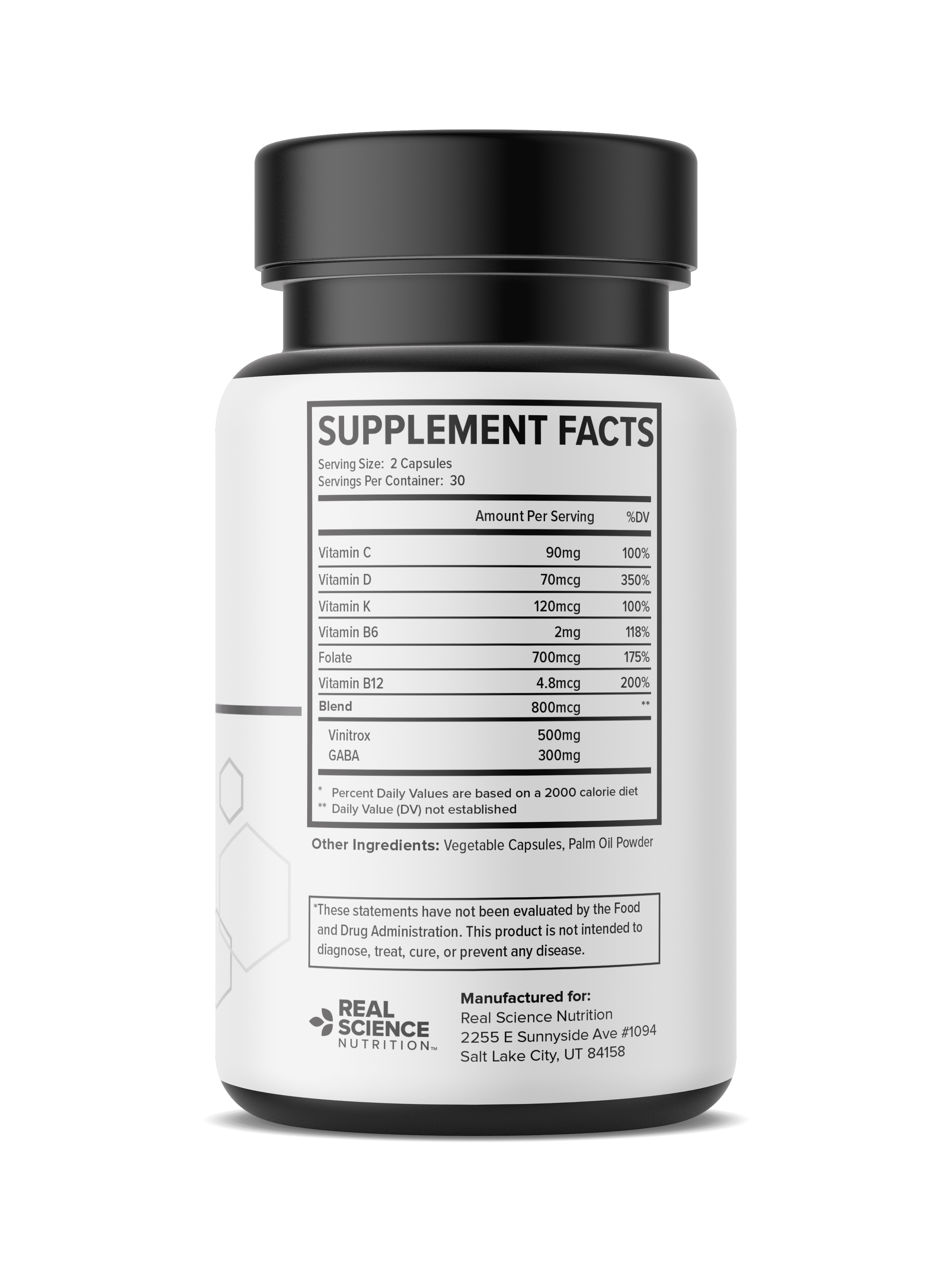 Real Science Nutrition Oxygenate Miracle - 60 Caps for Lung Support
