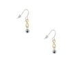 thumbnail image 2 of Delight Jewelry Silvertone Mini Paw with Black Crystal Gold Tone Infinity French Earrings, 2 of 4