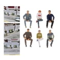 thumbnail image 4 of Figura sentada de PVC a escala 1/64, diseño de mesa de arena para construcción de calles y personas Blanco, 4 of 9