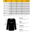 thumbnail image 3 of Uhndy Women Striped Long Sleeve Tunic Tops，Womens Tie Dye V Neck T Shirts Short Sleeve Summer Tops Black L, 3 of 3