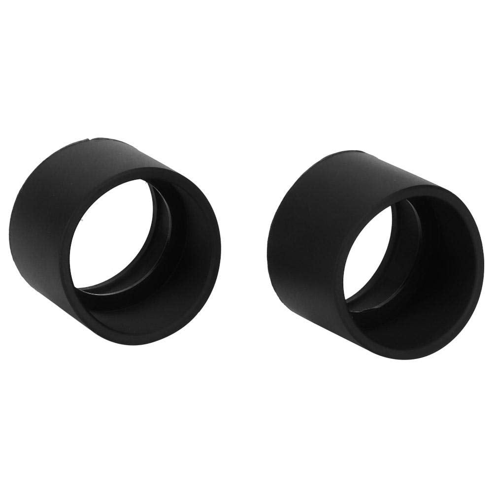 Balacoo 2PCS Eyepiece Cover Eyepiece Guard Soft Rubber 37mm Diameter Stereo Microscope Accessory for 32-37mm Stereo Microscope Oblique Angle