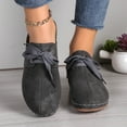 thumbnail image 2 of Women's Closed Toe Lace-Up Wedge Mules Cut-Out Detail Casual Summer Slide Sandals for Women Wide Width Soft Sole, 2 of 10