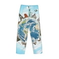 thumbnail image 5 of Balery Men'S World Travel Pants,Sleepwear Pants,Pajama Pants,Pj Bottoms Drawstring And Pockets-Small, 5 of 9