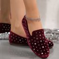 thumbnail image 5 of Wowcloth Women's Plus Size Breathable Casual Flats – Comfortable Round Toe Design with Rhinestone Accents and Soft Sole for Everyday Wear, 5 of 9