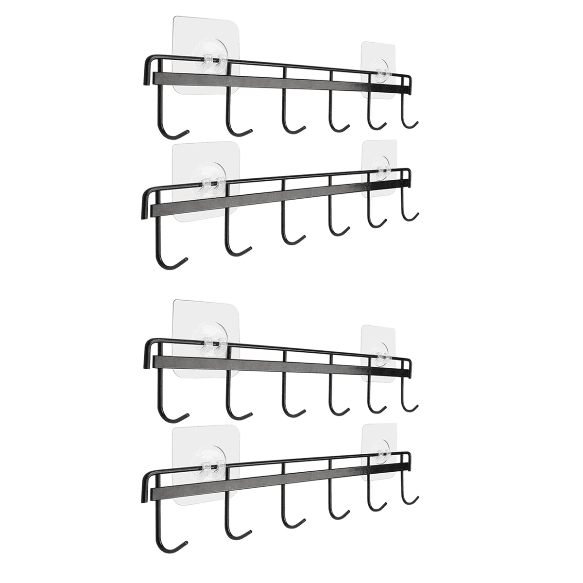 4X Utensil Hangers with Hooks Wall Utensil Holder Utensil Hooks