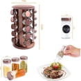 thumbnail image 4 of Kqpoinw Spice Carousel, Spice Rack Rotating 360°, Spice Organizer with 20 Spice Jars, Stainless Steel Spice Rack Spice Jars with Shelf for Kitchen, Gold, 4 of 6