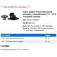 thumbnail image 2 of Engine Coolant Thermostat Housing Assembly - Compatible with 1999 - 2010 Jeep Grand Cherokee - Motorad, 2 of 2