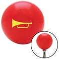 thumbnail image 1 of American Shifter  Yellow Horn Trumpet Red Shift Knob with M16 x 1.5 Insert Shifter Auto Manual Custom, 1 of 1