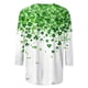 thumbnail image 5 of Mujeres 3/4 Manga Tops Y Blusas Impresas Cuello Redondo Suéter Camiseta Suave Casual Blusa para la Primavera, 5 of 5