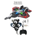 thumbnail image 3 of Bewildely Avión RC con giro de 360° y acrobacias aéreas, detección de vuelo estacionario, modo sin cabeza, luces LED, juguete Juguetes y Juegos azul Doble eléctrico, 3 of 6