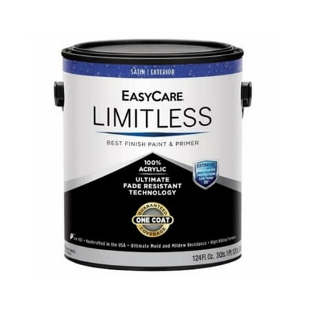 1 gal EasyCare Limitless Exterior Latex House Satin Paint & Primer, Tudor Brown - Pack of 2