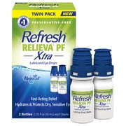REFRESH® RELIEVA® PF XTRA Preservative-Free Artificial Tears Lubricant Eye Drops, 2x0.33 fl oz (2x10mL), 2 Count