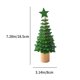 thumbnail image 3 of pstuiky Árbol de Navidad para el hogar pequeños adornos de escritorio pentagramas de madera árboles de Navidad regalos de Navidad., 3 of 6