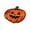 Orange, variant on Shaped Giant Pumpkin Throw Blanket, Creative Orange Soft Flannel Fleece Novelty Decor, Cute Halloween Holiday Home Blanket for Couch Sofa Bed, 60x60in