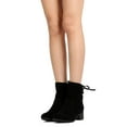 thumbnail image 6 of New Women Breckelles Houston-14 Faux Suede Back Lace Up Chunky Heel Boot, 6 of 6