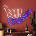 thumbnail image 3 of Glowneon Goodvibes Neon Sign, Party Wall Decor Long-lasting, 3 of 4