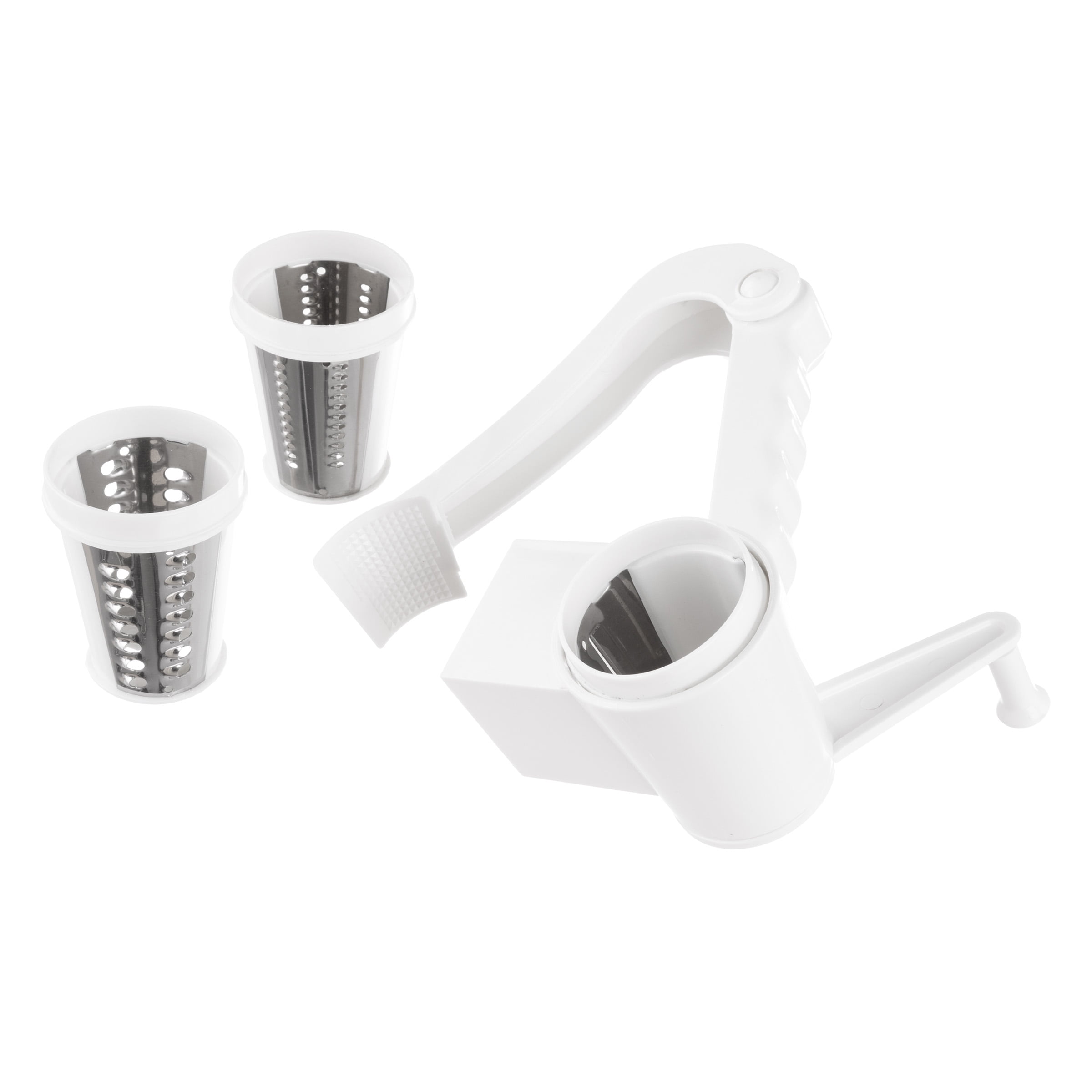 Genuine Kitchen Craft Stainless Steel Rotary Cheese Grater With Slicing Drums